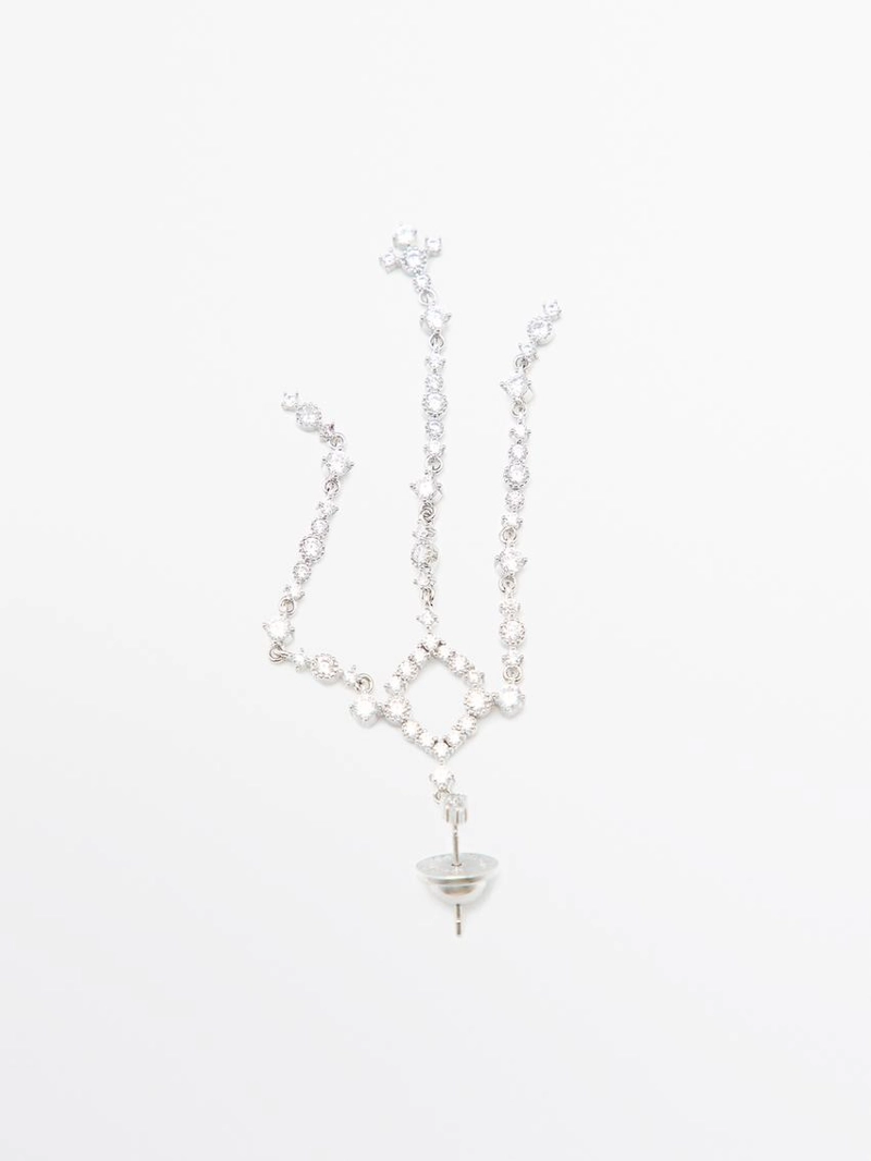 Серьги-люстры с кристаллами