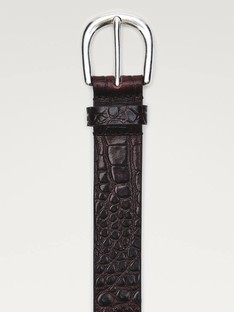 Кожанный ремень с тиснением