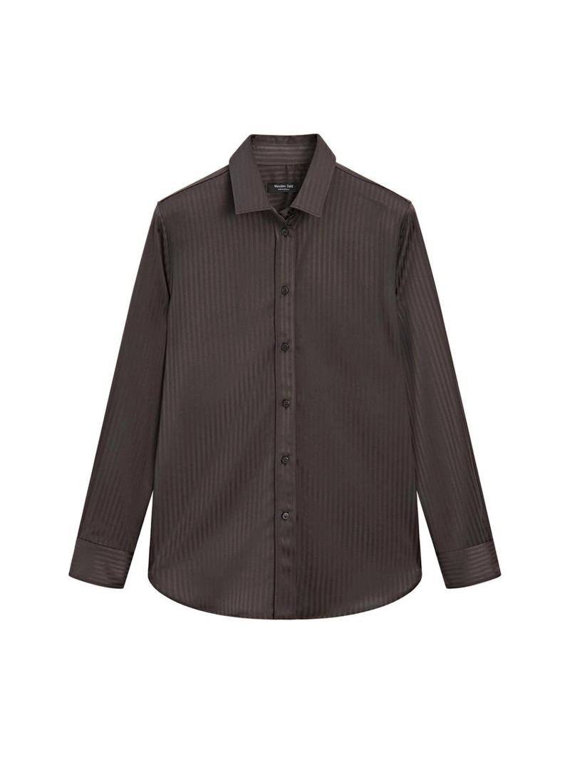 Рубашка с полосками и свободным покроем