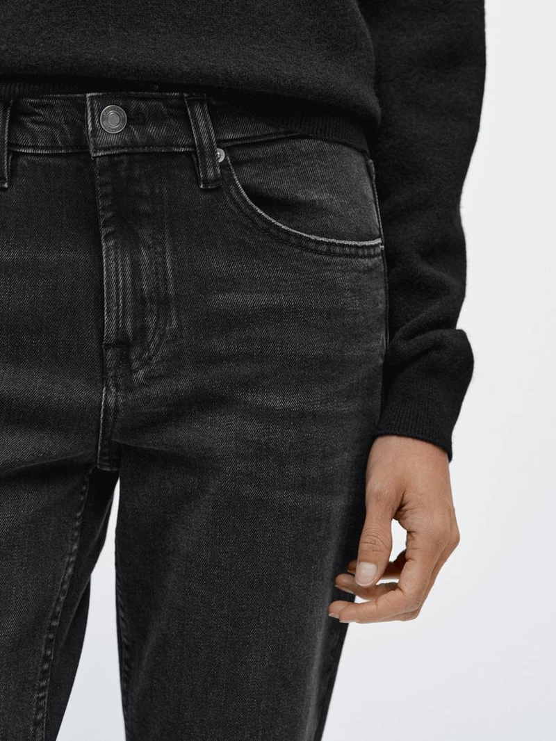 Джинсы mid-rise cropped slim fit