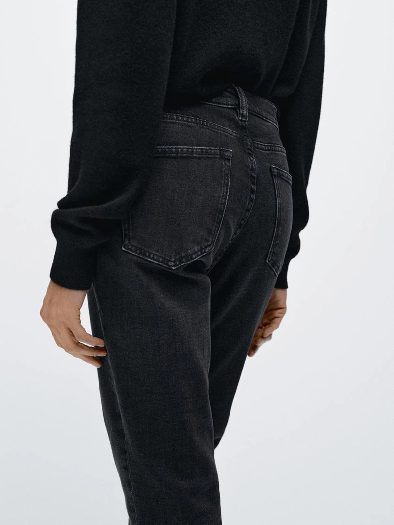 Джинсы mid-rise cropped slim fit