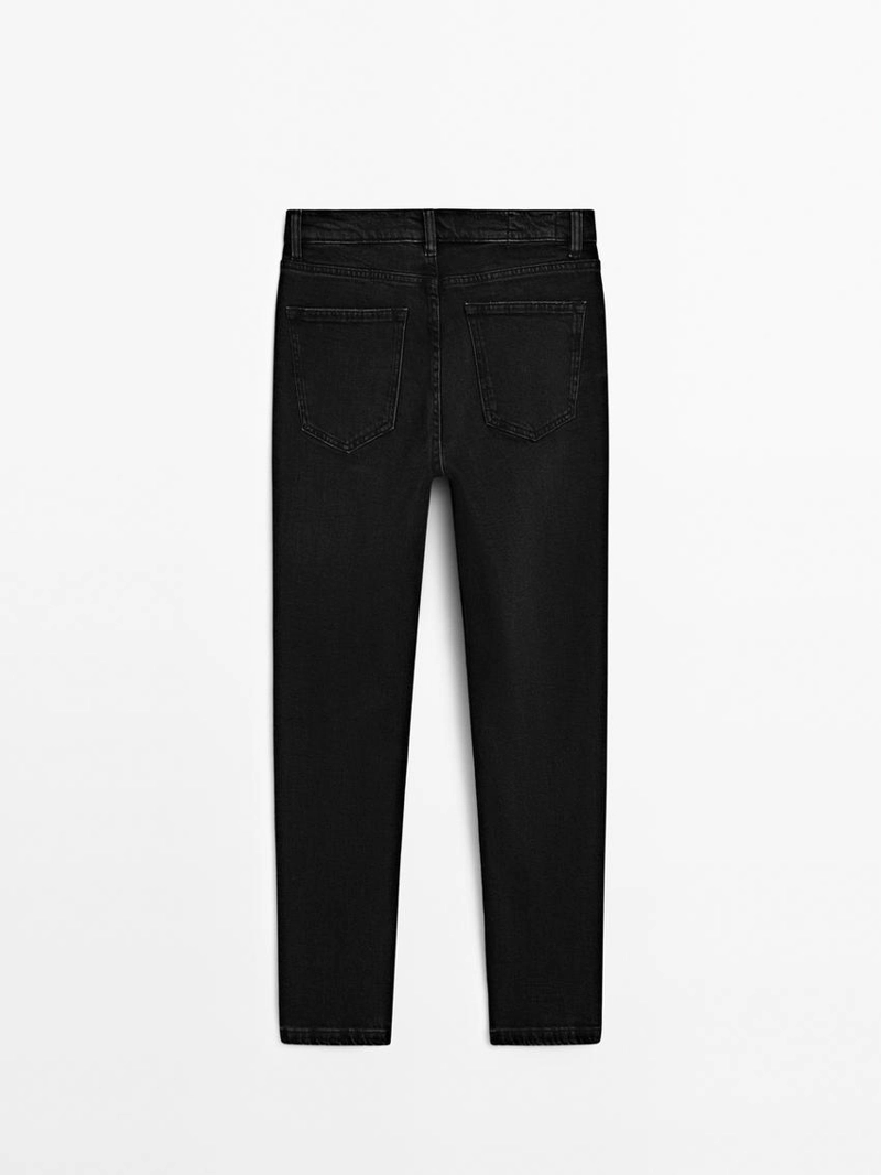 Джинсы mid-rise cropped slim fit