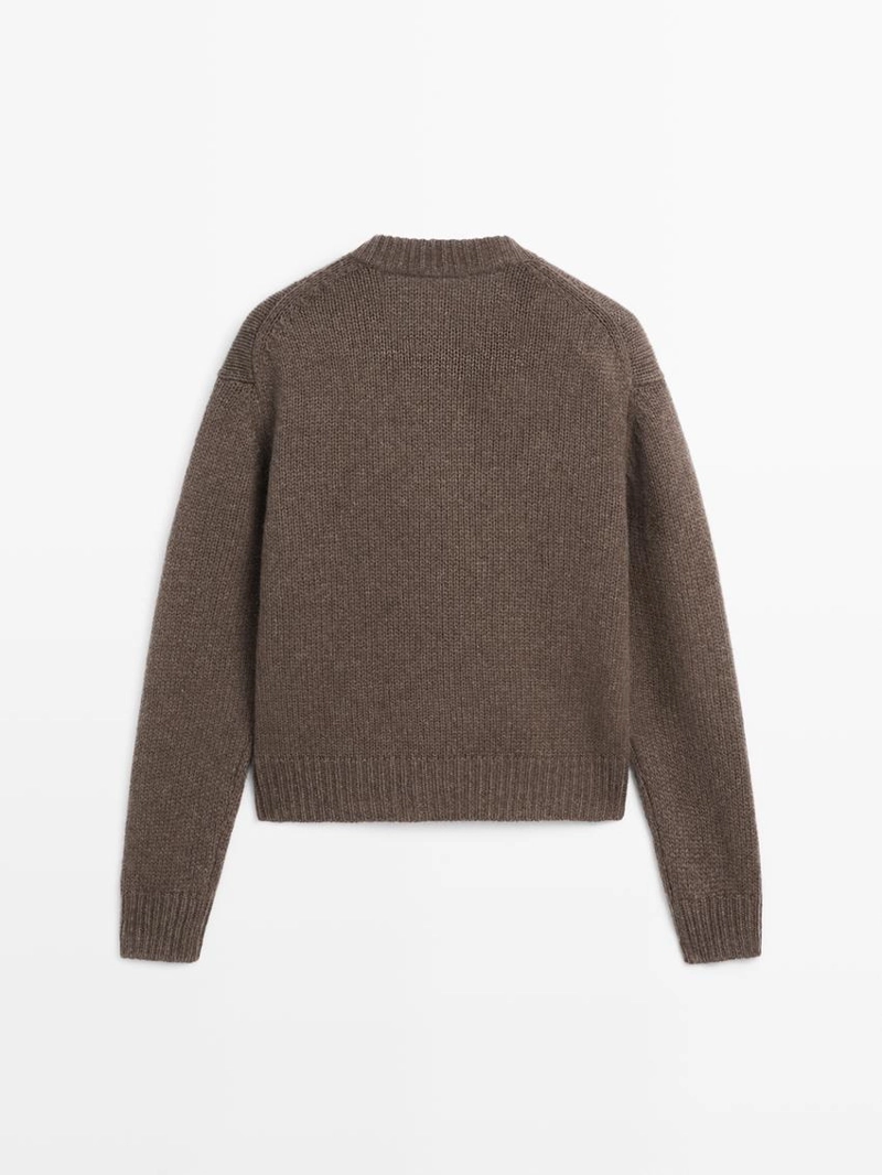 Кардиган с косами из шерстяной смеси