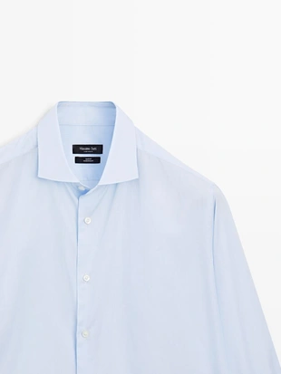 Рубашка SLIM FIT из 100% хлопка- Заказать в России