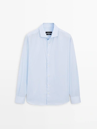 Рубашка SLIM FIT из 100% хлопка- Заказать в России