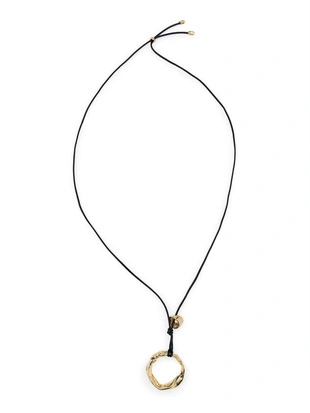 Кожаное ожерелье с неправильным элементом- Заказать в России