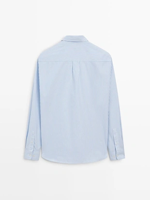 Рубашка из 100% хлопка оксфорд- Заказать в России