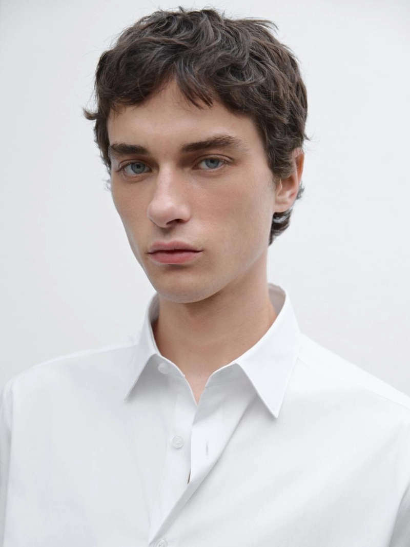 Рубашка slim fit cтрейч