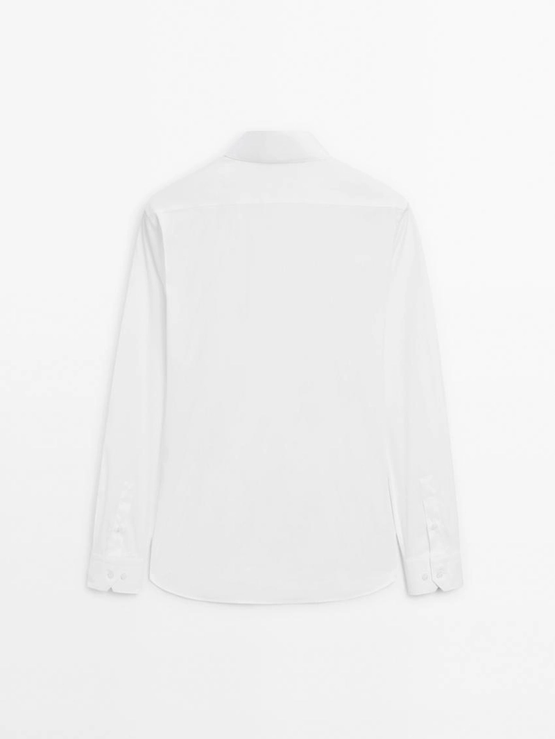 Рубашка slim fit cтрейч