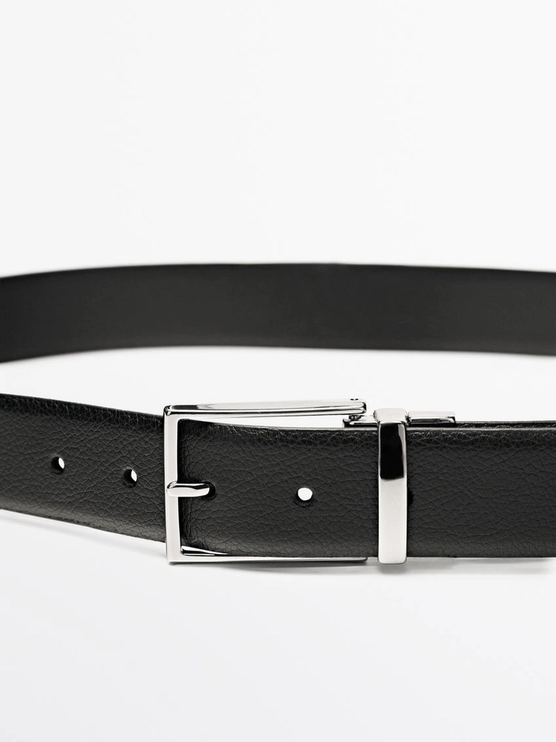 Реверсивный кожаный ремень из нубука