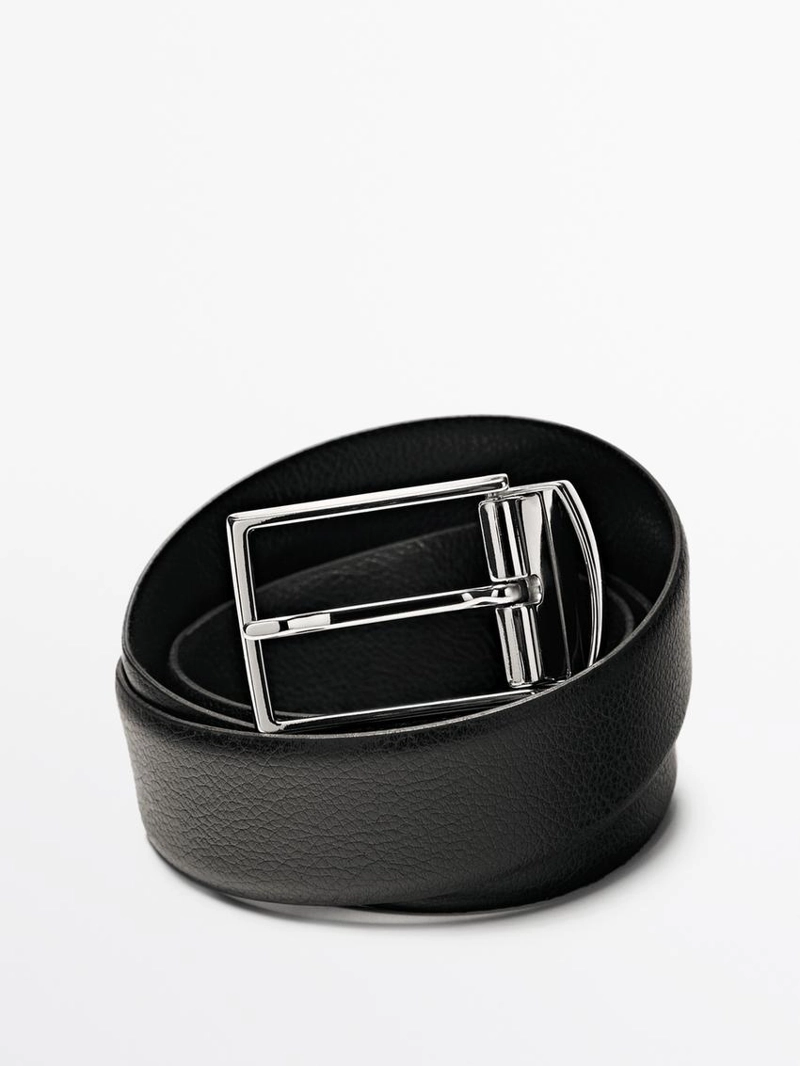 Реверсивный кожаный ремень из нубука