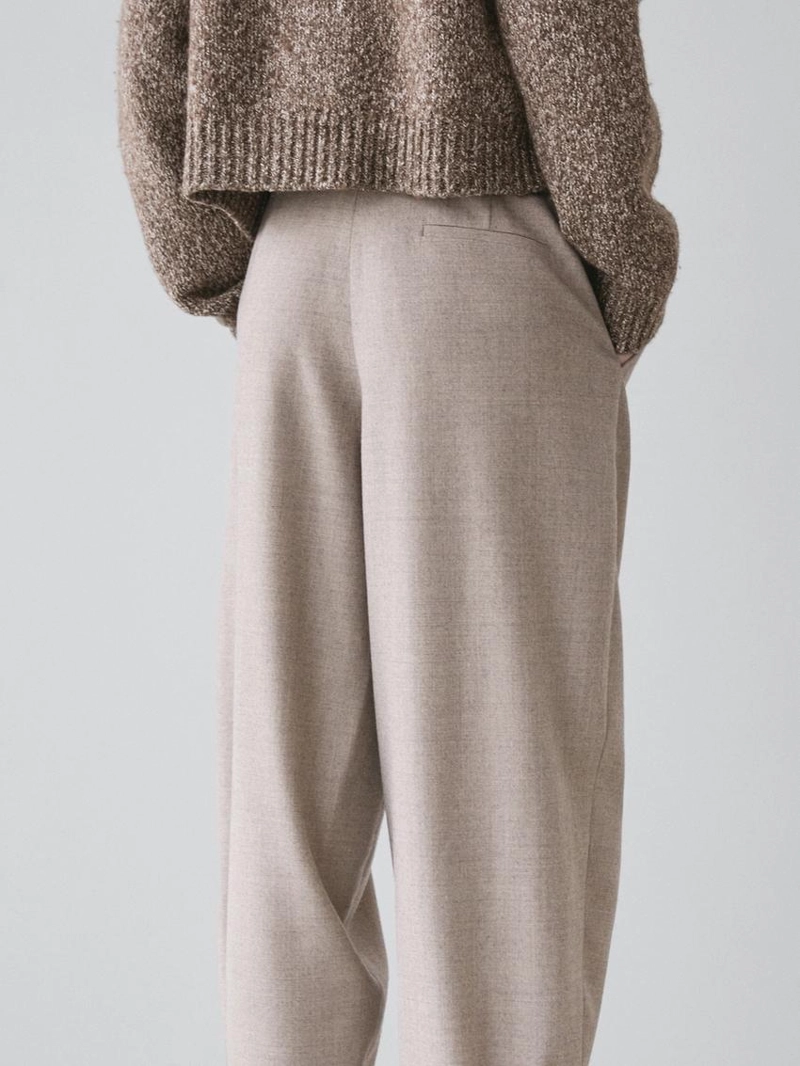 Брюки саруэль с деталями пряжки