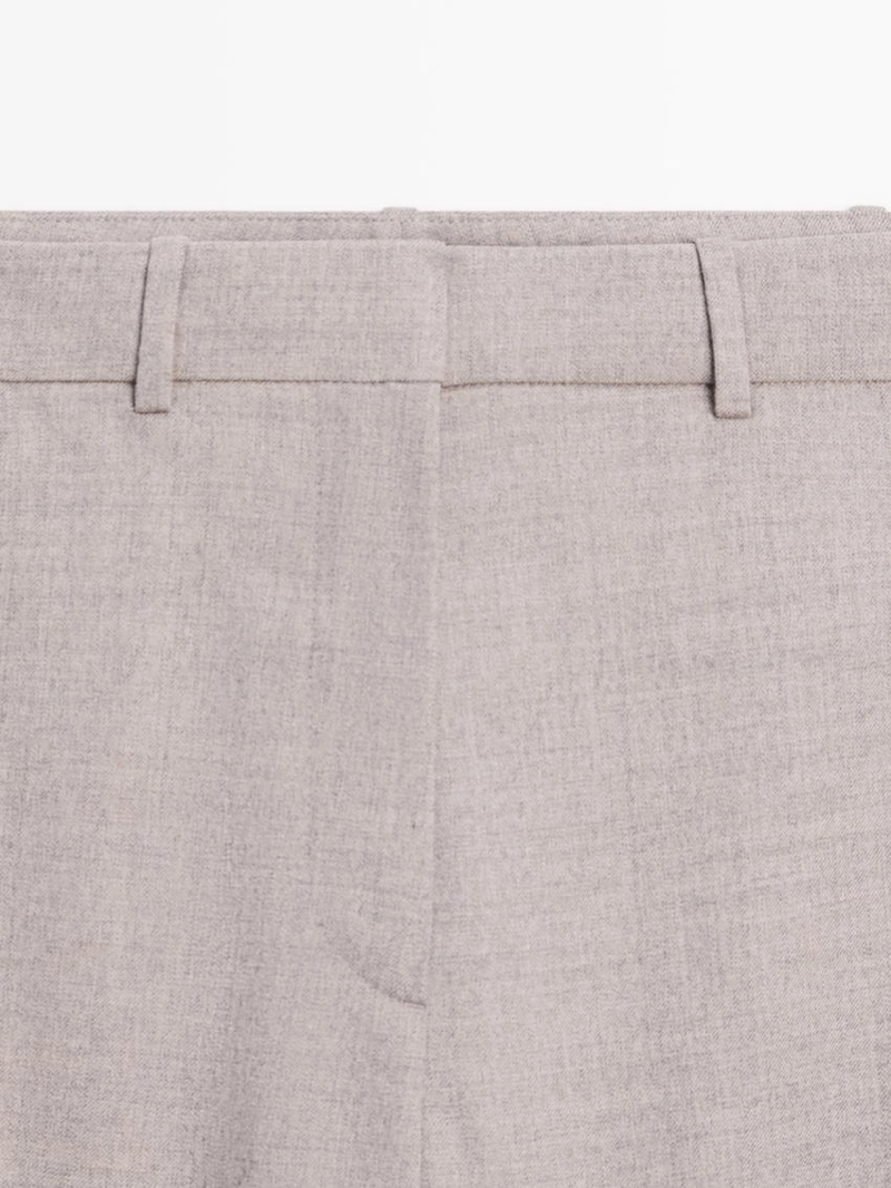 Брюки саруэль с деталями пряжки