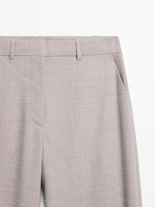 Брюки саруэль с деталями пряжки- Заказать в России