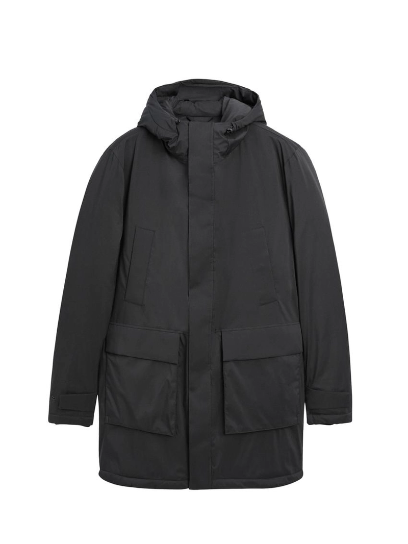 Парка с капюшоном из водоотталкивающего пухового наполнителя