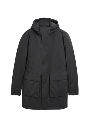 Парка с капюшоном из водоотталкивающего пухового наполнителя- Заказать в России