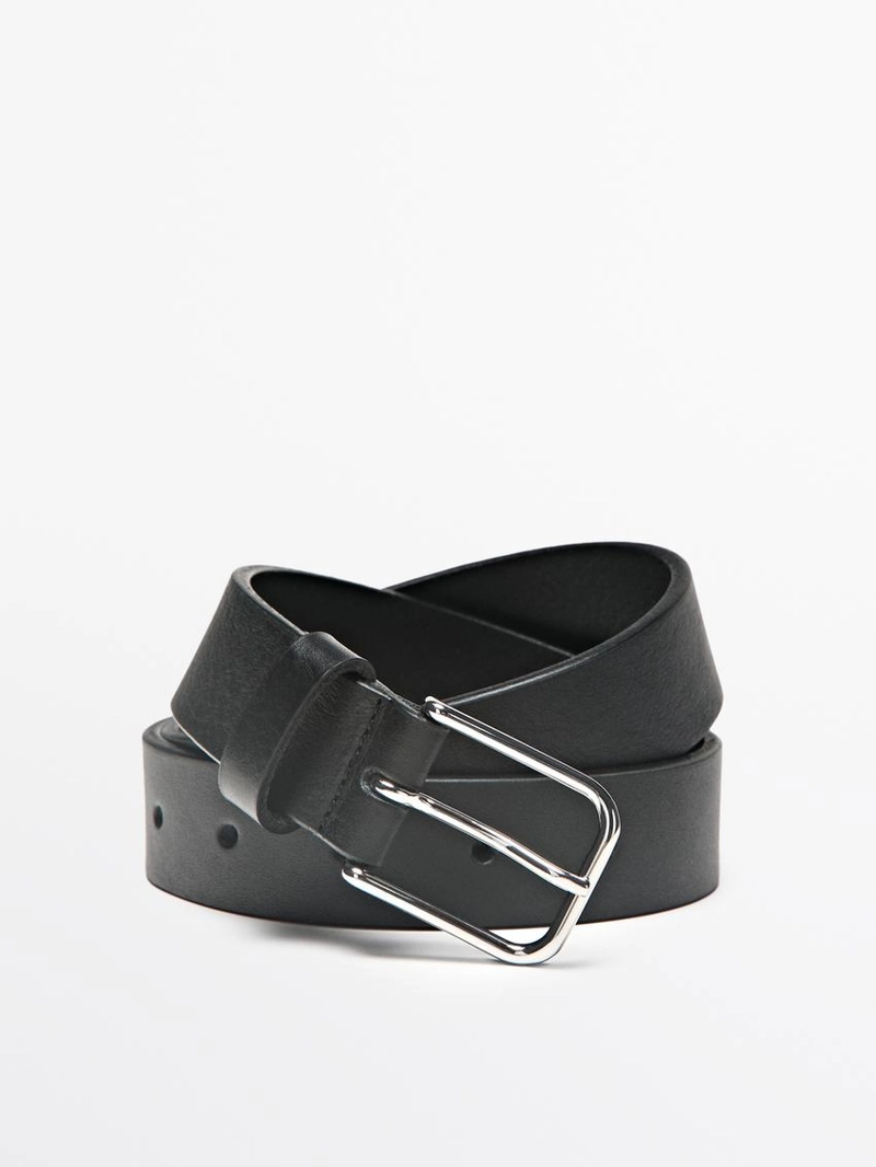 Кожанный пояс из нубука