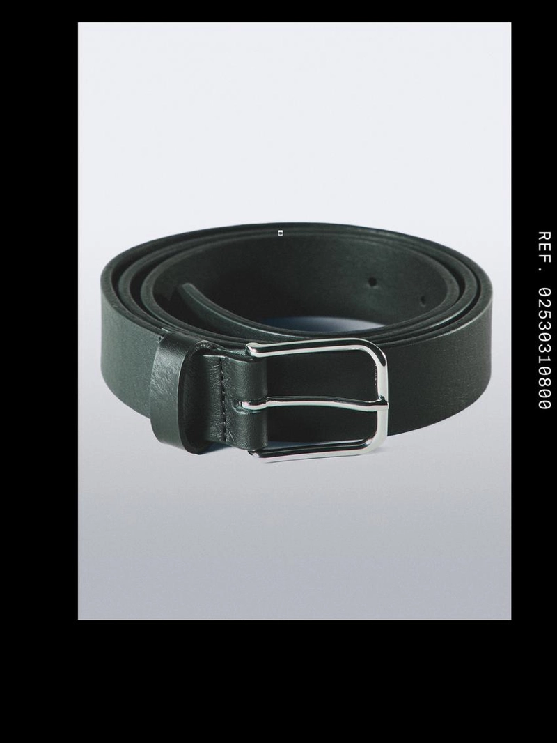 Кожанный пояс из нубука