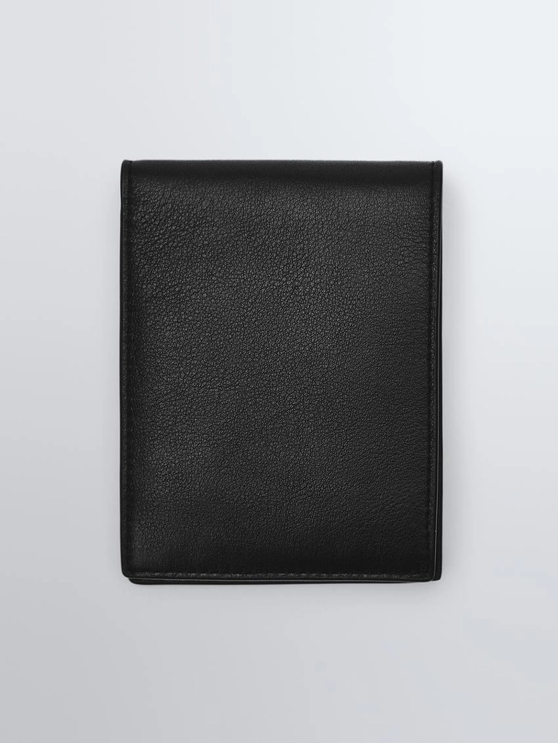 Горизонтальный кошелек из наппа-кожи с кошельком