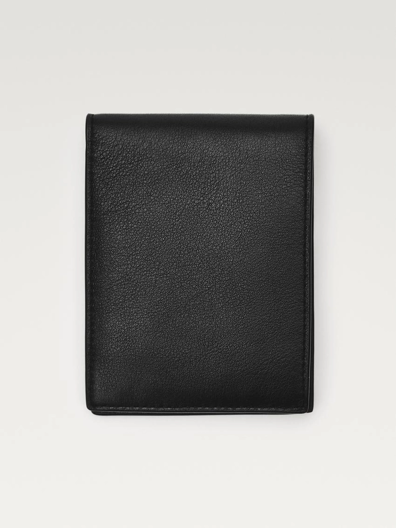 Горизонтальный кошелек из наппа-кожи с кошельком