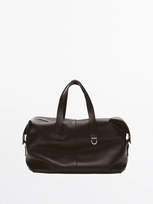 Сумка-дюфель из кожи непа- Заказать в России