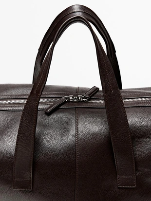 Сумка-дюфель из кожи непа- Заказать в России