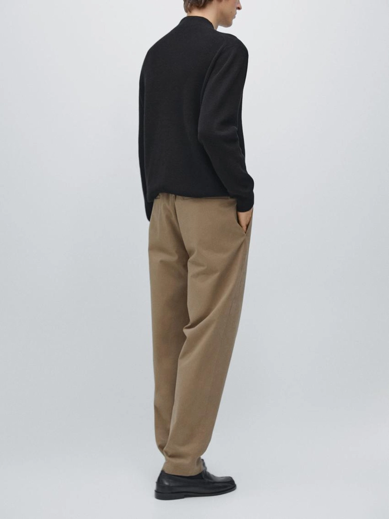 Брюки jogger fit из хлопкового микса