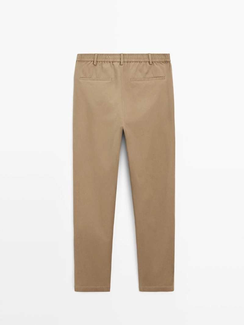 Брюки jogger fit из хлопкового микса