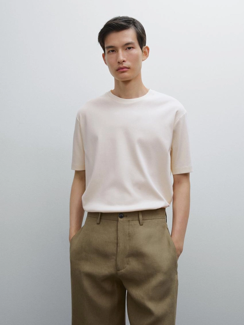 Футболка из 100% мерсеризированного хлопка