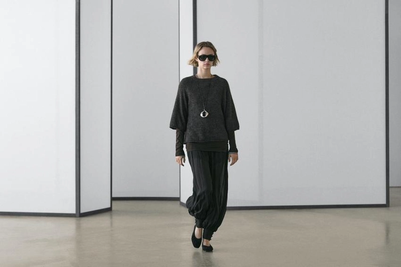 Свитер с регланом из смеси альпаки и шерсти