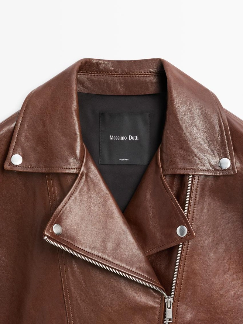 Куртка байкер из овечьей кожи