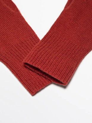 Перчатки из шерстяной смеси вязаные- Заказать в России