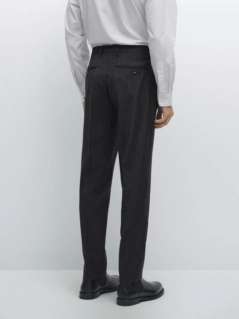 Брюки костюмные в полоску