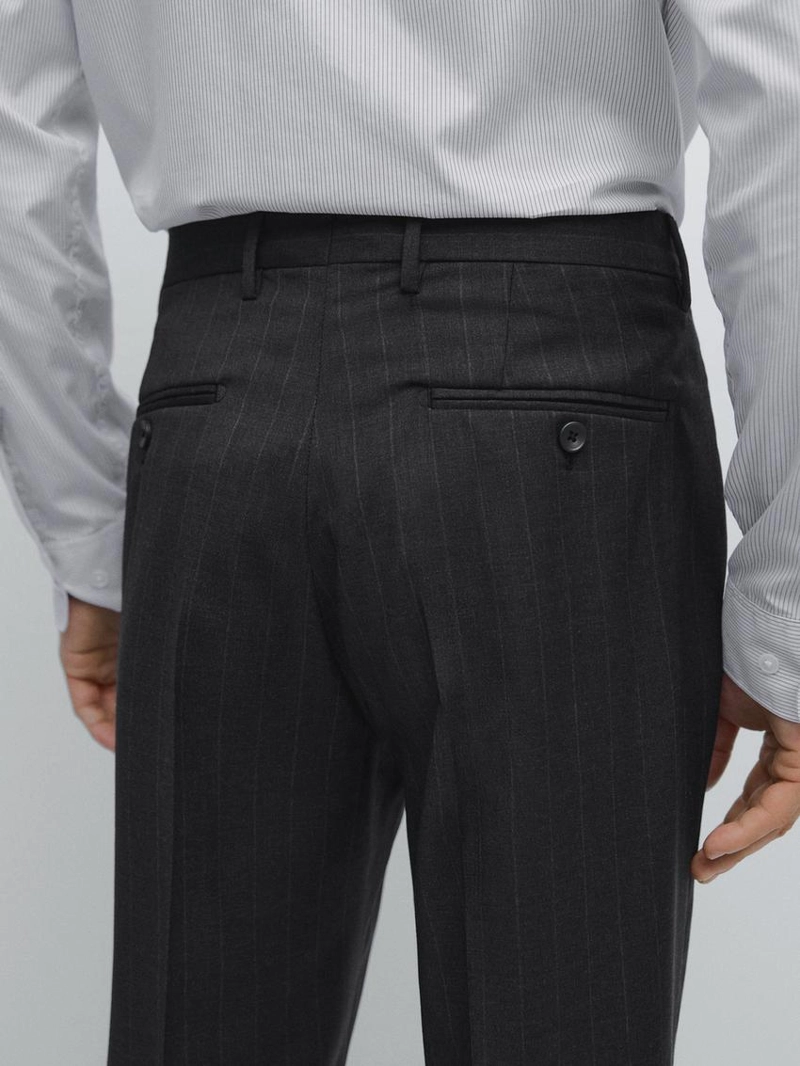 Брюки костюмные в полоску