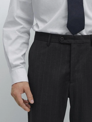 Брюки костюмные в полоску- Заказать в России