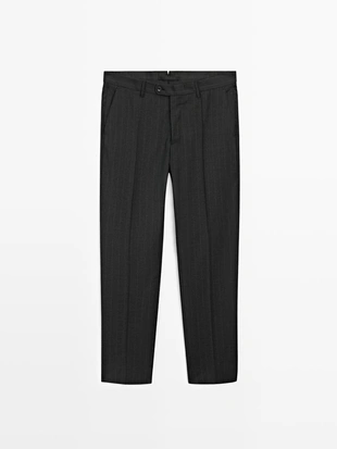 Брюки костюмные в полоску- Заказать в России