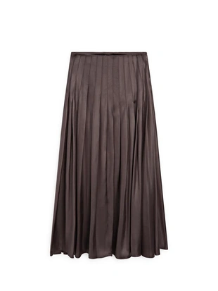 Юбка-миди с ламбрекенами и вощеным покрытием- Заказать в России