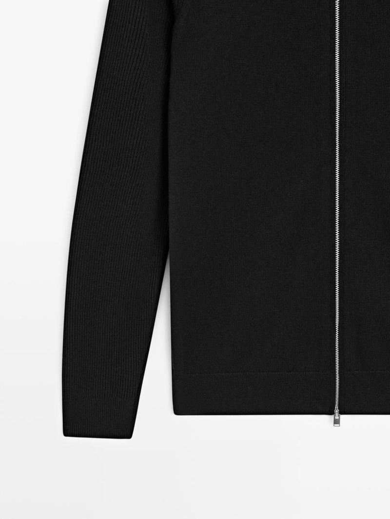 Кардиган из хлопкового микса с рукавами реглан