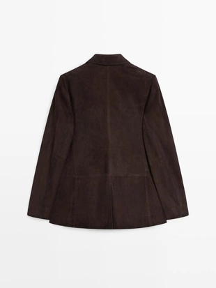 Замшевый блейзер- Заказать в России