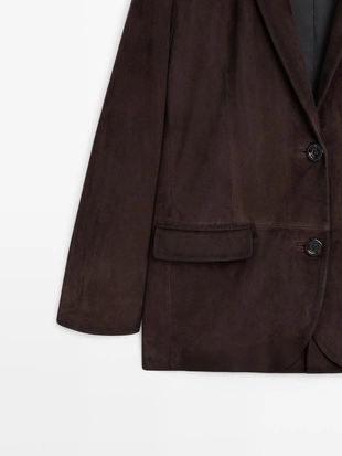 Замшевый блейзер- Заказать в России