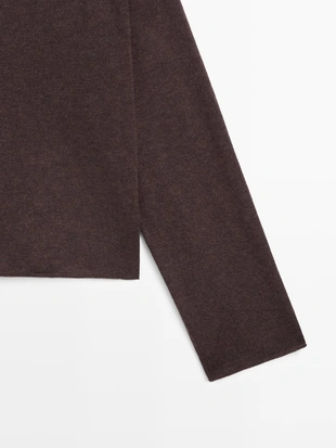 Свитер из 100% шерсти- Заказать в России