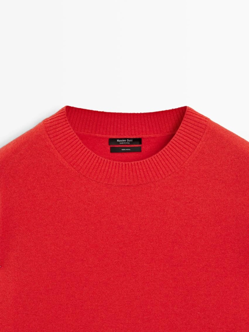 Свитер из 100% шерсти с деталями на талии