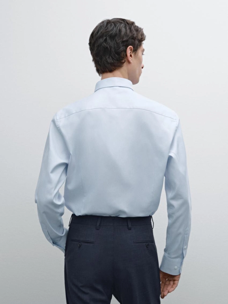 Рубашка oxford из хлопка слим-фит