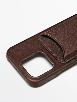 Чехол из натуральной кожи для IPHONE 16 PRO- Заказать в России