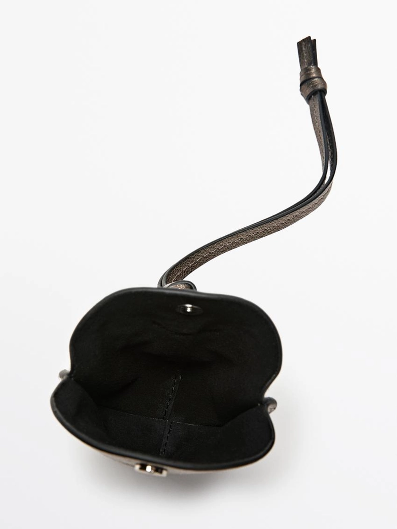 Чехол для airpods из кожи нубука с функцией складывания