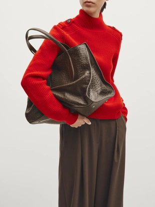 Сумка MAXI текстурной кожи MD ICON- Заказать в России