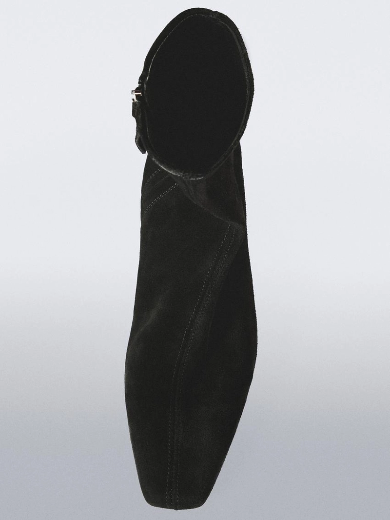 Ботильоны на платформе из разделочной кожи