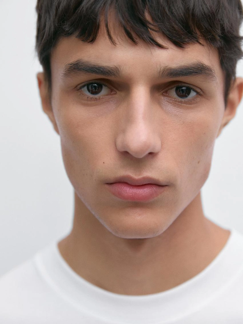 Футболка с длинным рукавом из средневесного хлопка