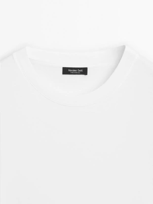 Футболка с длинным рукавом из средневесного хлопка- Заказать в России