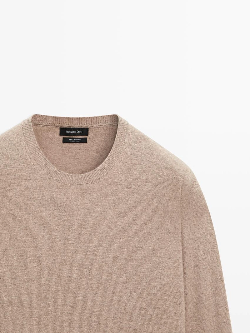 Свитер из 100% кашемира с круглым вырезом